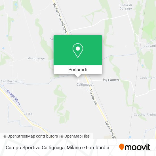 Mappa Campo Sportivo Caltignaga