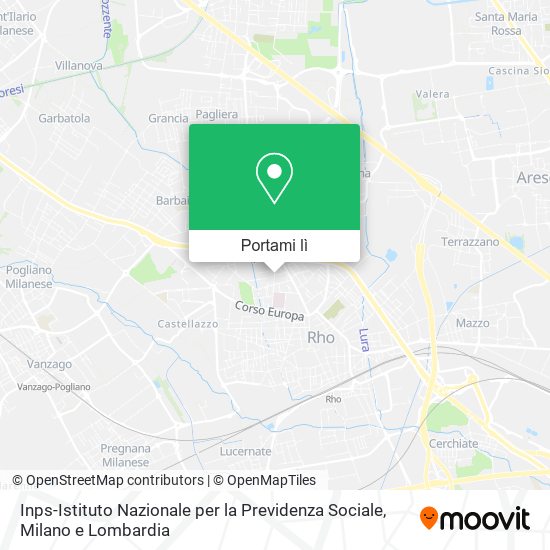 Mappa Inps-Istituto Nazionale per la Previdenza Sociale