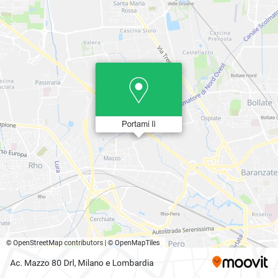 Mappa Ac. Mazzo 80 Drl