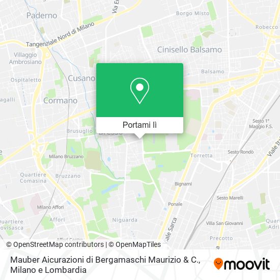 Mappa Mauber Aicurazioni di Bergamaschi Maurizio & C.