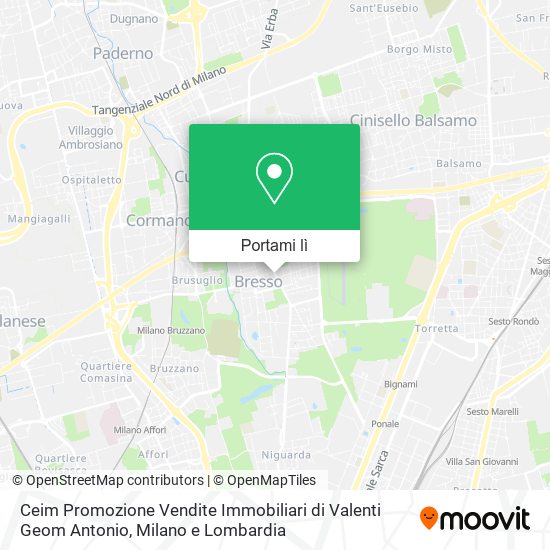 Mappa Ceim Promozione Vendite Immobiliari di Valenti Geom Antonio