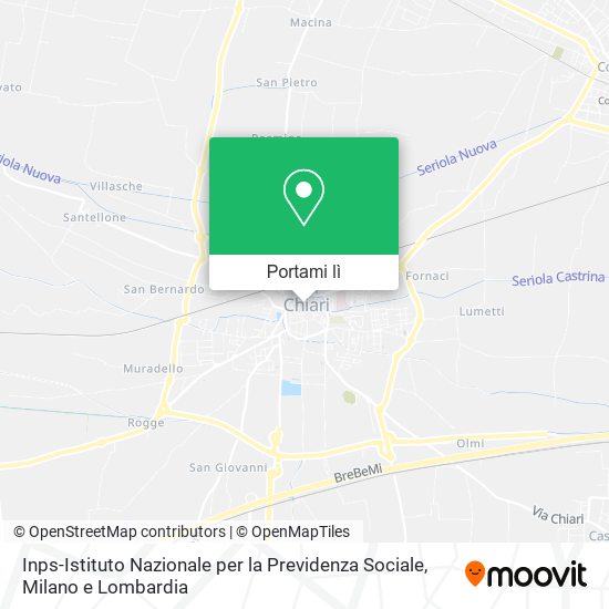 Mappa Inps-Istituto Nazionale per la Previdenza Sociale