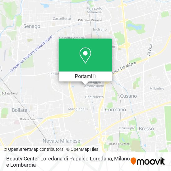 Mappa Beauty Center Loredana di Papaleo Loredana