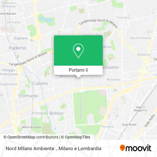 Mappa Nord Milano Ambiente .