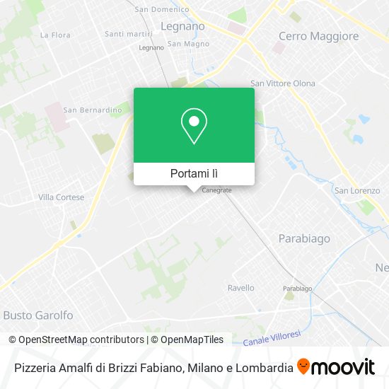 Mappa Pizzeria Amalfi di Brizzi Fabiano