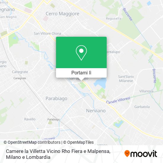 Mappa Camere la Villetta Vicino Rho Fiera e Malpensa