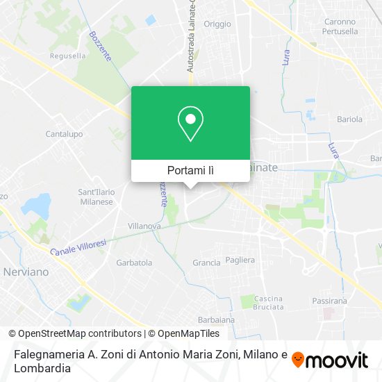 Mappa Falegnameria A. Zoni di Antonio Maria Zoni