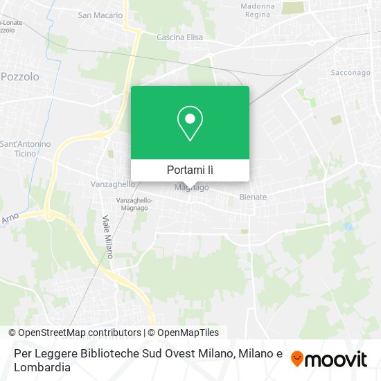Mappa Per Leggere Biblioteche Sud Ovest Milano