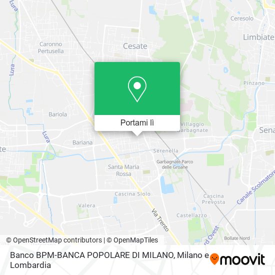 Mappa Banco BPM-BANCA POPOLARE DI MILANO