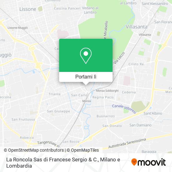Mappa La Roncola Sas di Francese Sergio & C.