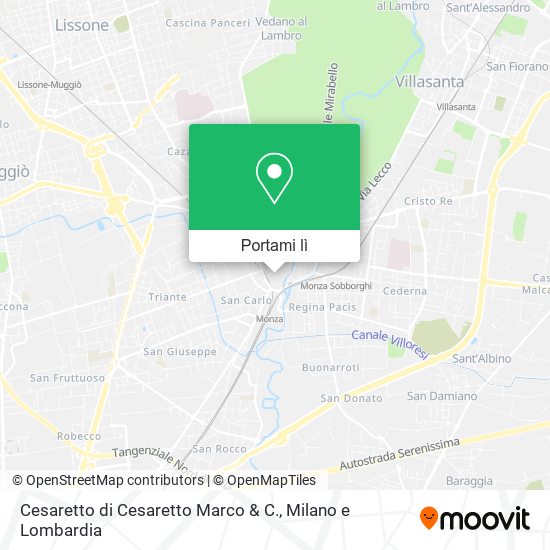 Mappa Cesaretto di Cesaretto Marco & C.