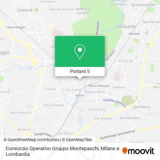 Mappa Consorzio Operativo Gruppo Montepaschi