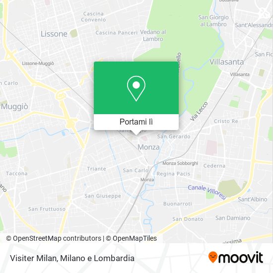 Mappa Visiter Milan