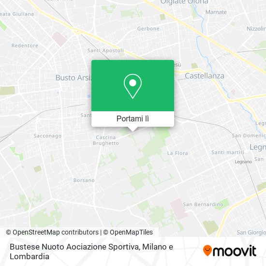 Mappa Bustese Nuoto Aociazione Sportiva