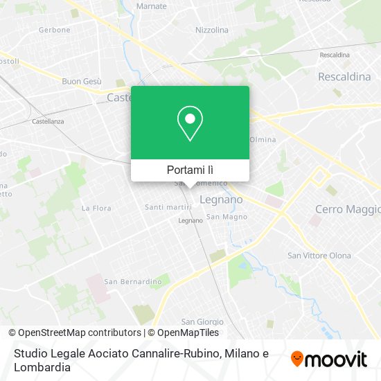 Mappa Studio Legale Aociato Cannalire-Rubino
