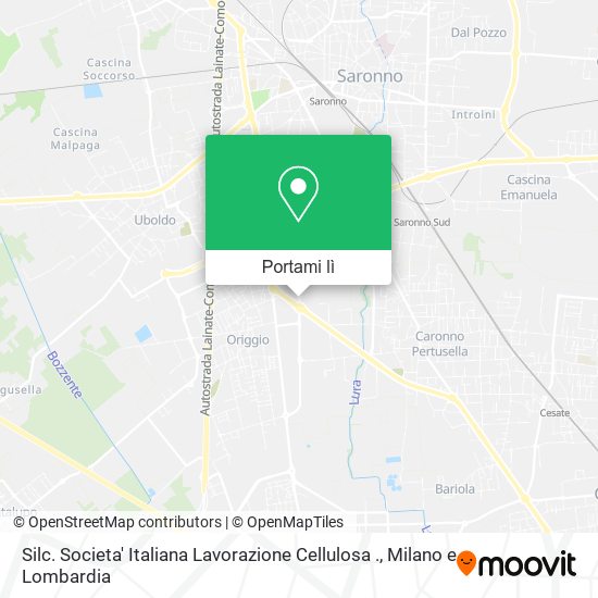 Mappa Silc. Societa' Italiana Lavorazione Cellulosa .