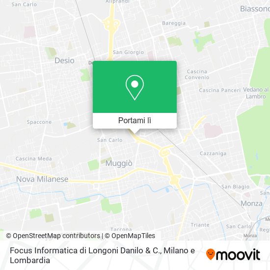 Mappa Focus Informatica di Longoni Danilo & C.