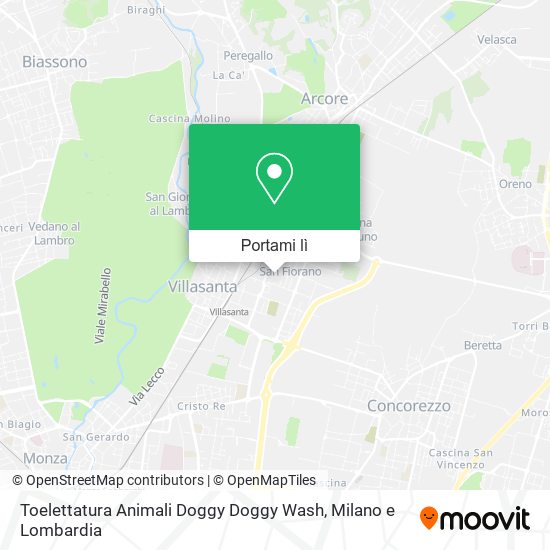 Mappa Toelettatura Animali Doggy Doggy Wash