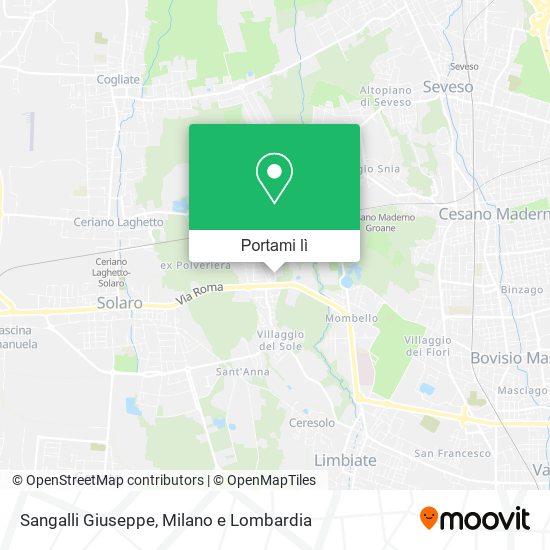 Mappa Sangalli Giuseppe