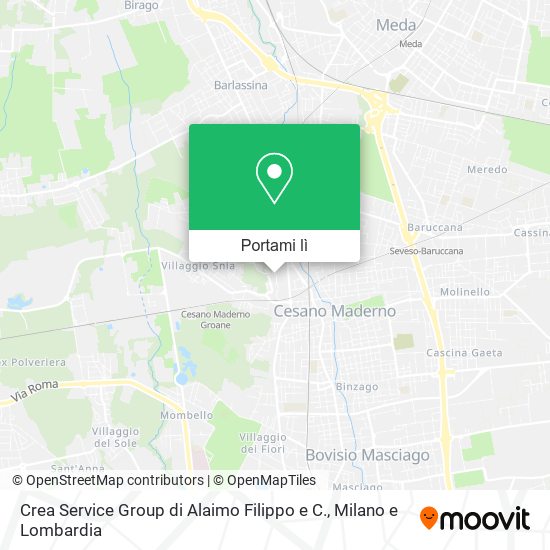 Mappa Crea Service Group di Alaimo Filippo e C.