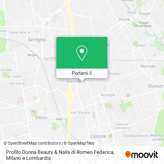 Mappa Profilo Donna Beauty & Nails di Romeo Federica