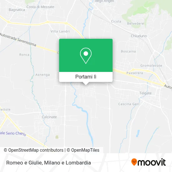 Mappa Romeo e Giulie