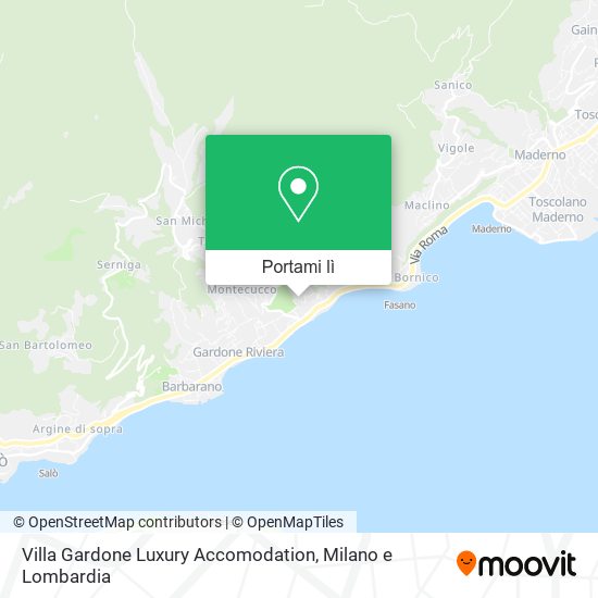 Mappa Villa Gardone Luxury Accomodation