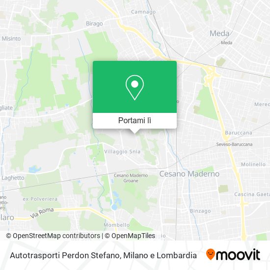 Mappa Autotrasporti Perdon Stefano