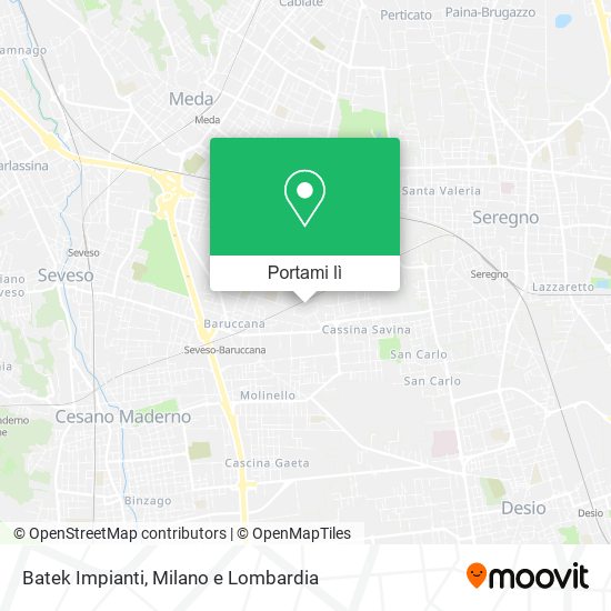 Mappa Batek Impianti
