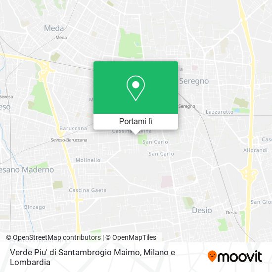 Mappa Verde Piu' di Santambrogio Maimo