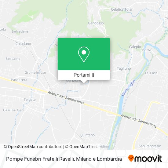 Mappa Pompe Funebri Fratelli Ravelli