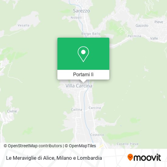 Mappa Le Meraviglie di Alice