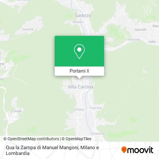 Mappa Qua la Zampa di Manuel Mangoni