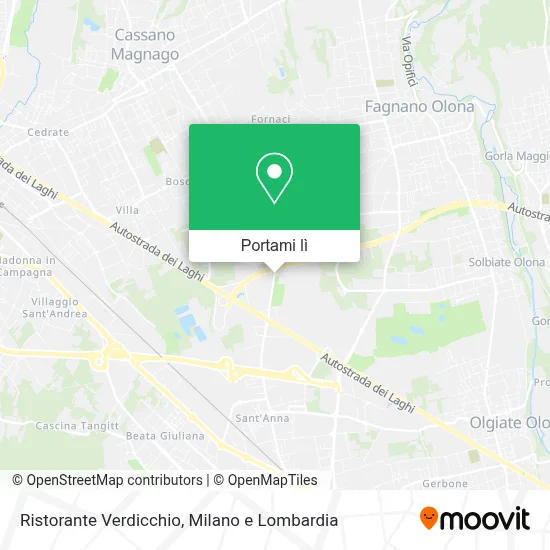 Mappa Ristorante Verdicchio