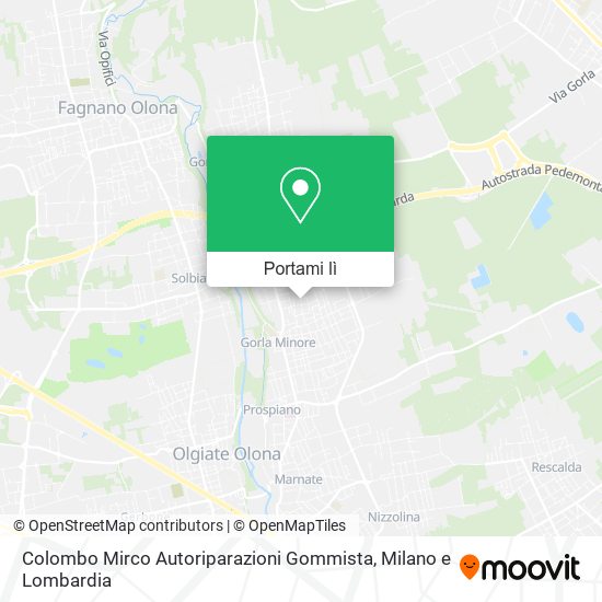 Mappa Colombo Mirco Autoriparazioni Gommista