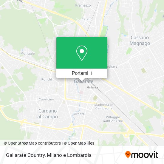 Mappa Gallarate Country