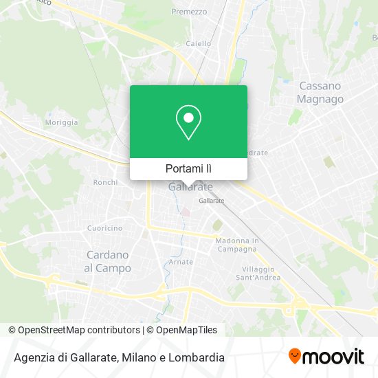 Mappa Agenzia di Gallarate