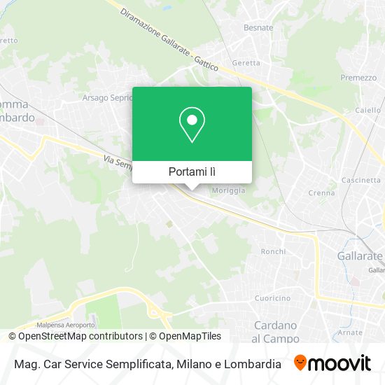 Mappa Mag. Car Service Semplificata