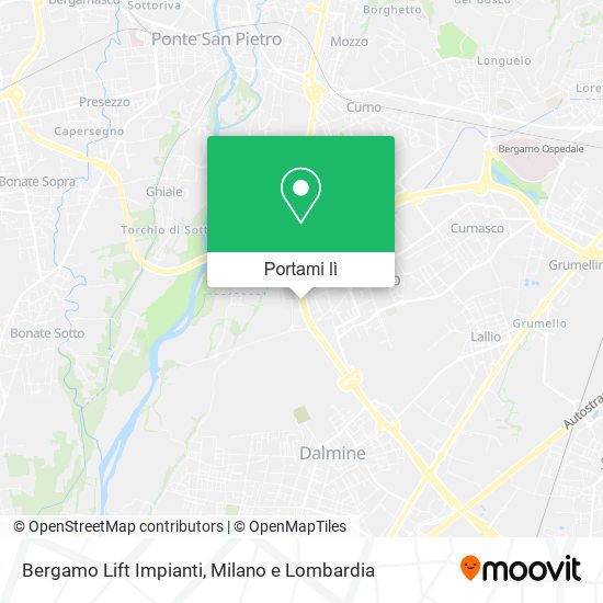 Mappa Bergamo Lift Impianti