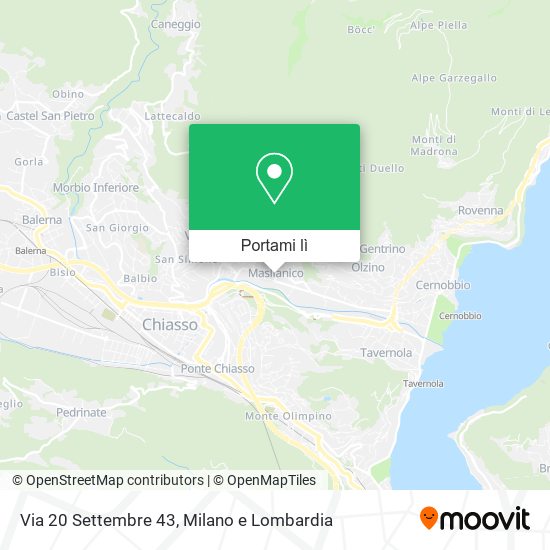Mappa Via 20 Settembre  43