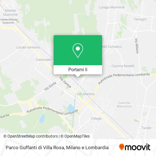 Mappa Parco Guffanti di Villa Rosa