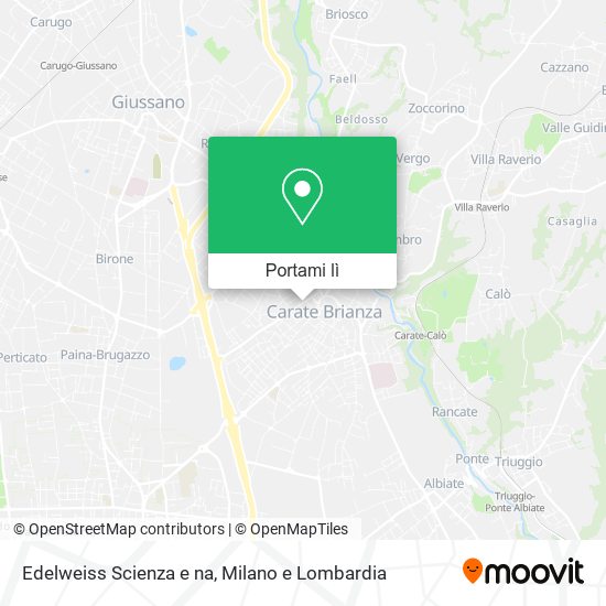Mappa Edelweiss Scienza e na