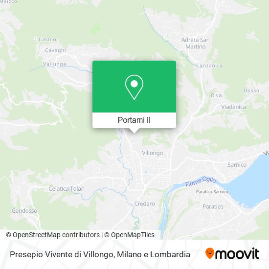 Mappa Presepio Vivente di Villongo