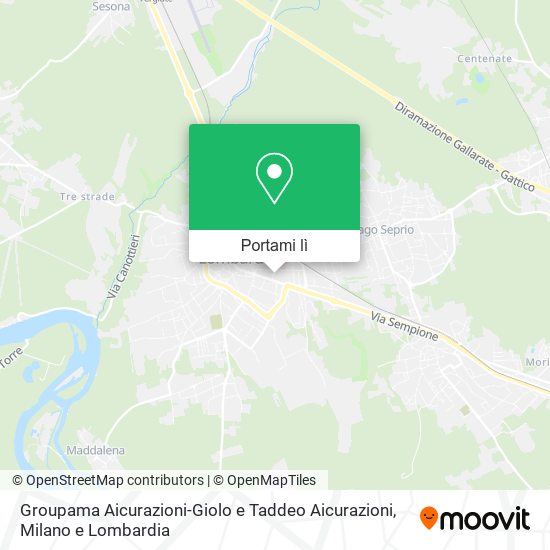 Mappa Groupama Aicurazioni-Giolo e Taddeo Aicurazioni