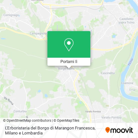 Mappa L'Erboristeria del Borgo di Marangon Francesca
