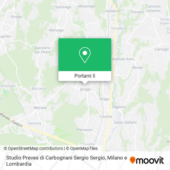 Mappa Studio Preves di Carbognani Sergio Sergio