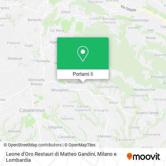 Mappa Leone d'Oro Restauri di Matteo Gandini