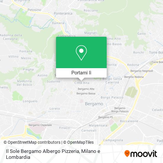 Mappa Il Sole Bergamo Albergo Pizzeria