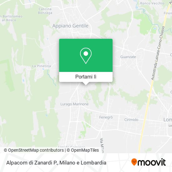 Mappa Alpacom di Zanardi P.