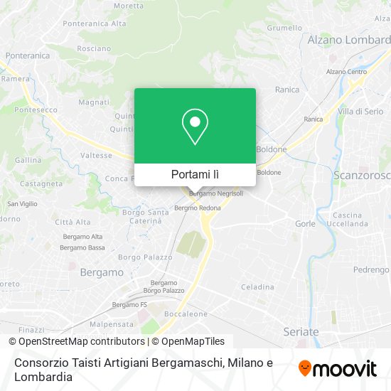 Mappa Consorzio Taisti Artigiani Bergamaschi